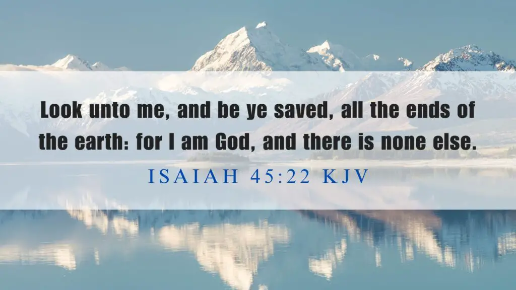 What does Isaiah 45:22 mean