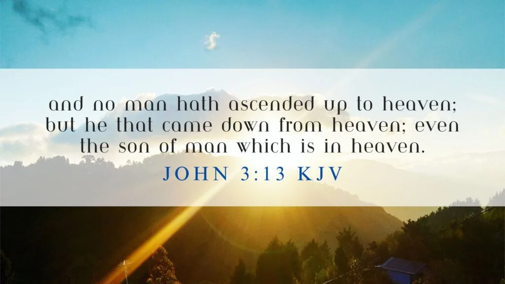 What does John 3:13 mean