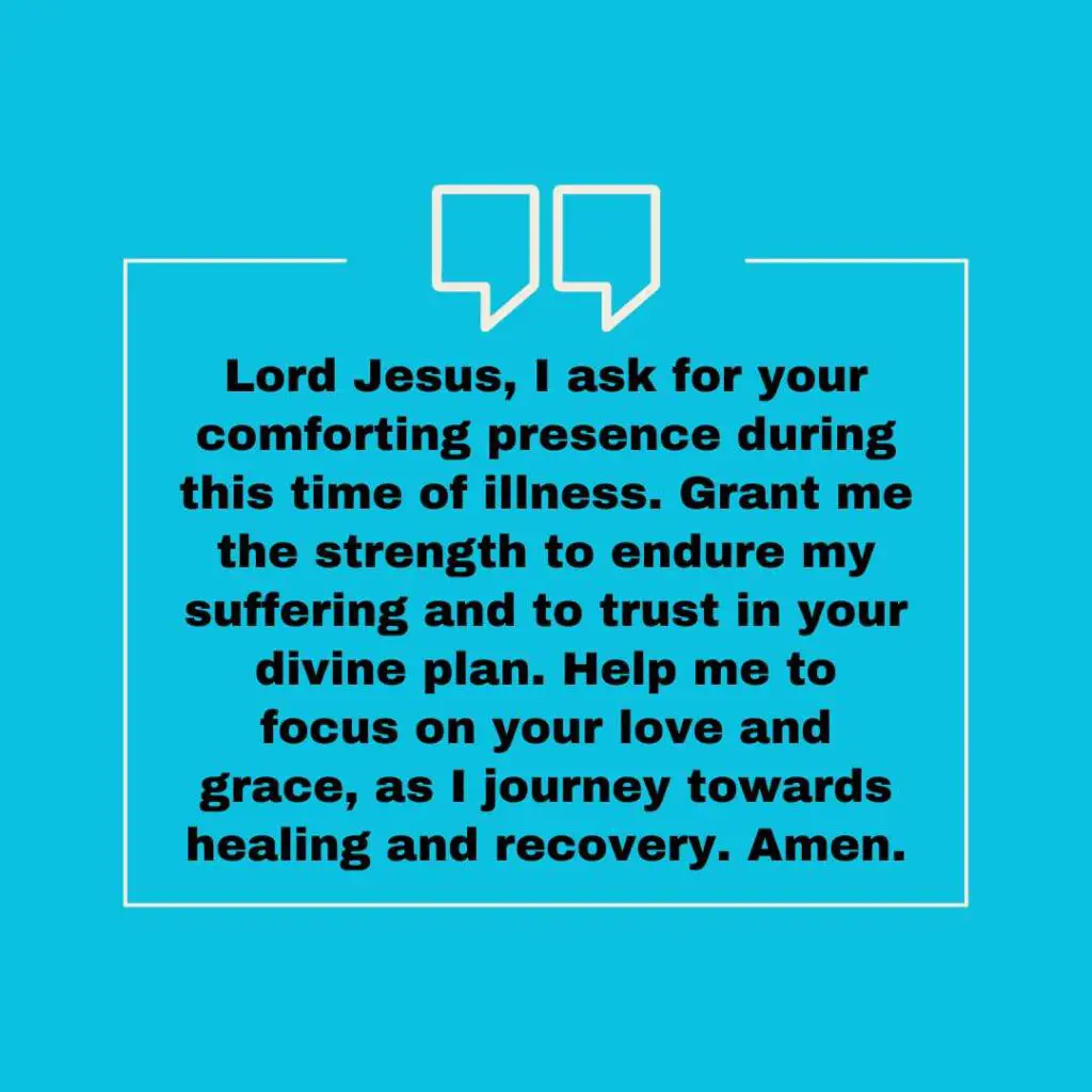 Prayer to heal the sick