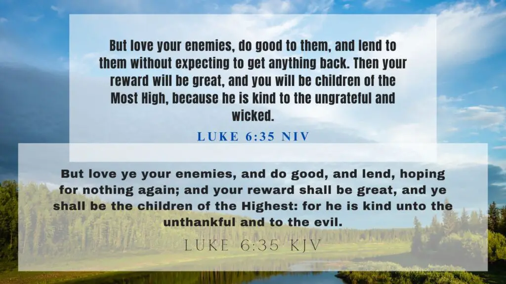 Verse of the Day KJV for June 20 2023 Tuesday - What does Luke 6:35 mean
