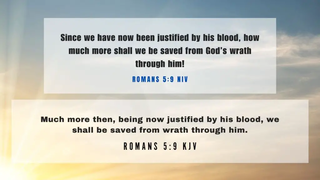 Verse of the Day KJV for June 24 2023 Saturday - What does Romans 5:9 mean