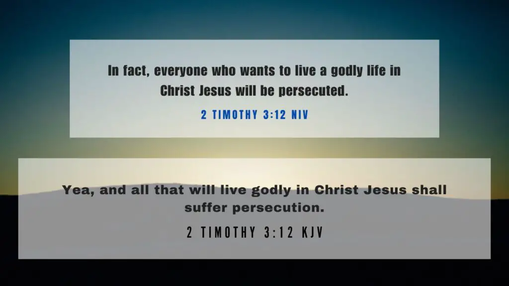 Verse of the Day KJV for June 27 2023 Tuesday - What does 2 Timothy 3:12 mean