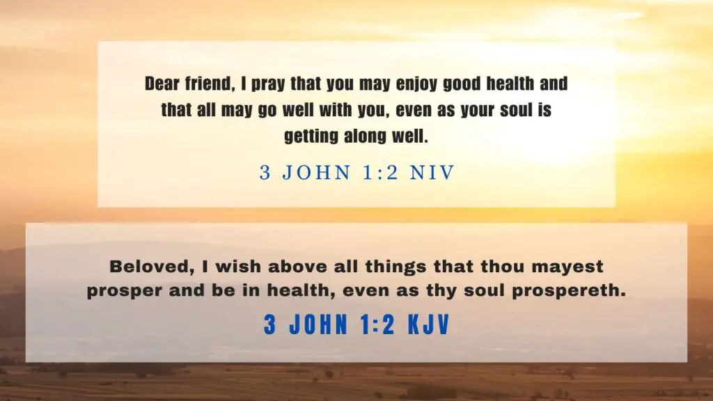 Verse of the Day KJV for June 30 2023 Friday - What does 3 John 1:2
