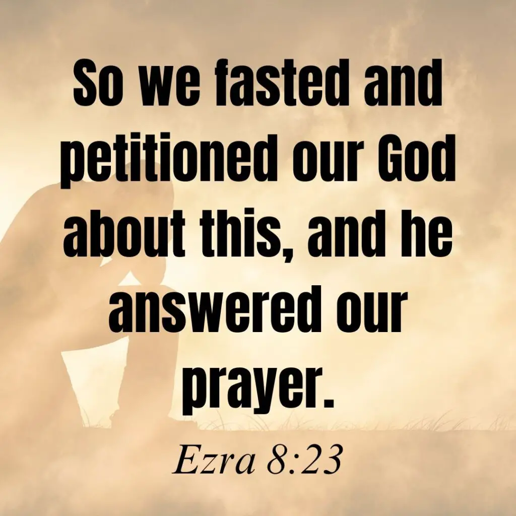 Scriptures on fasting and prayer