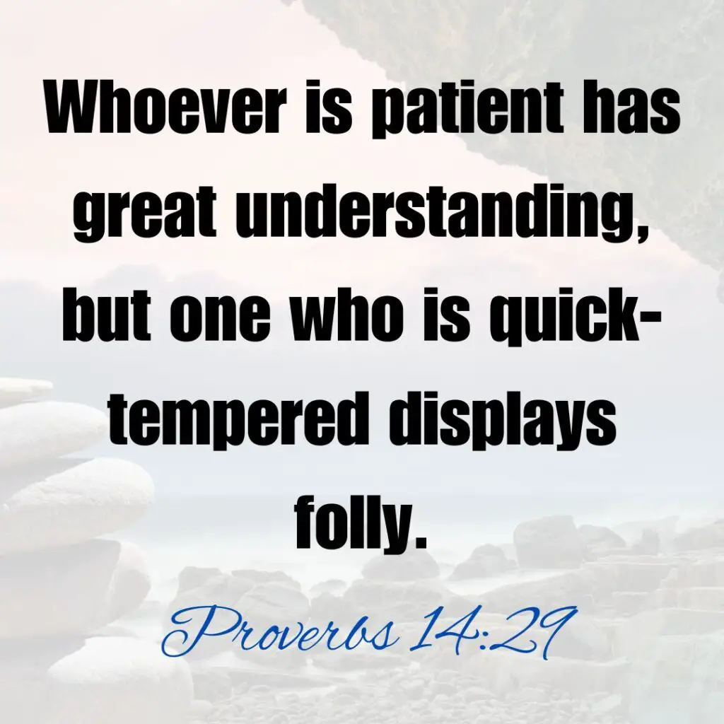Scriptures about understanding with patience