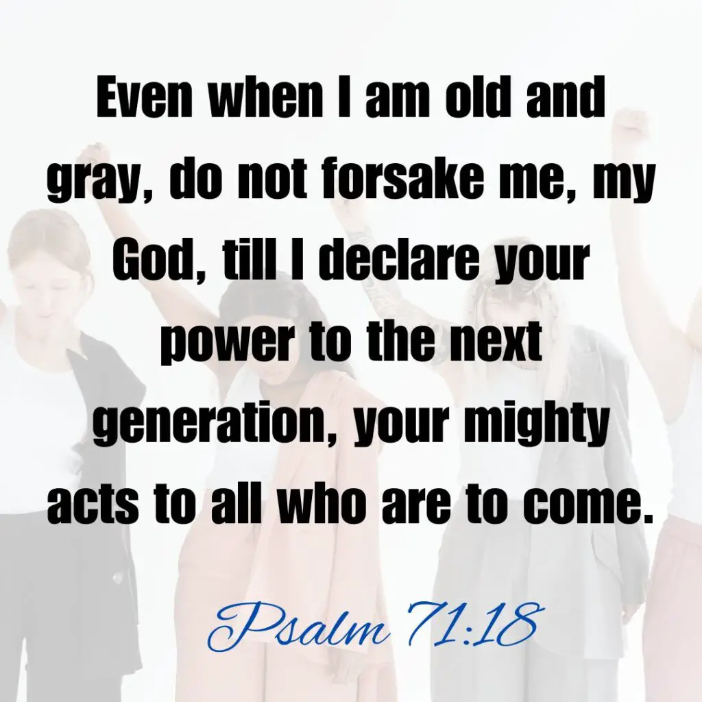 Strength scriptures for old age