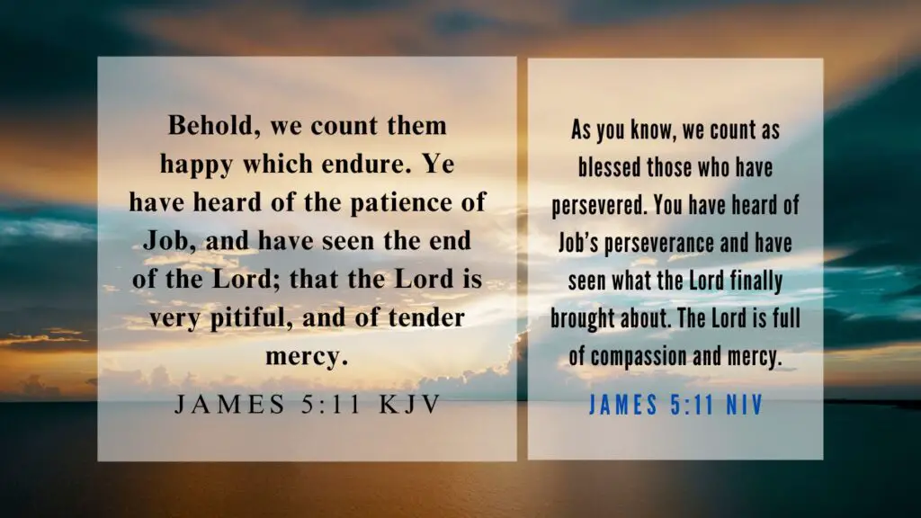 Verse of the Day KJV for July 15 2023 Saturday - What does James 5:11 mean