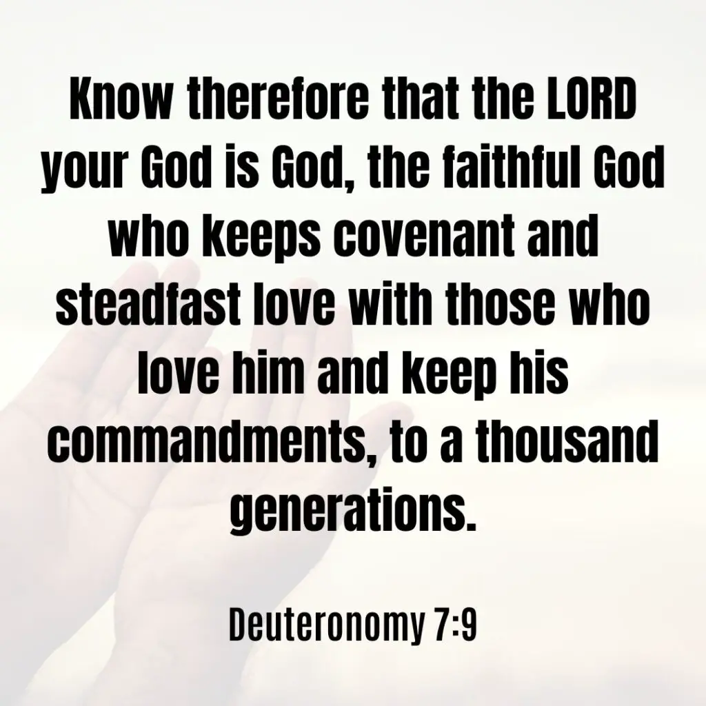 Scriptures about God is faithful