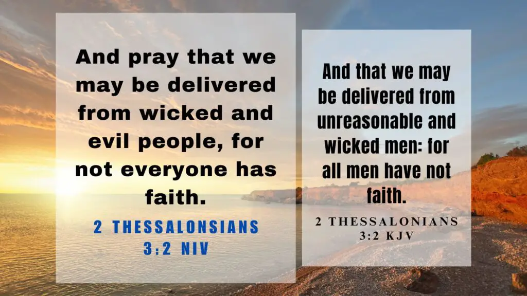 Verse of the Day KJV for August 24 2023 Thursday - What does 2 Thessalonians 3:2 mean