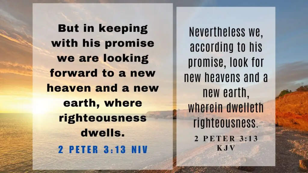 Verse of the Day KJV for August 22 2023 Tuesday - What does 2 Peter 3:13 mean
