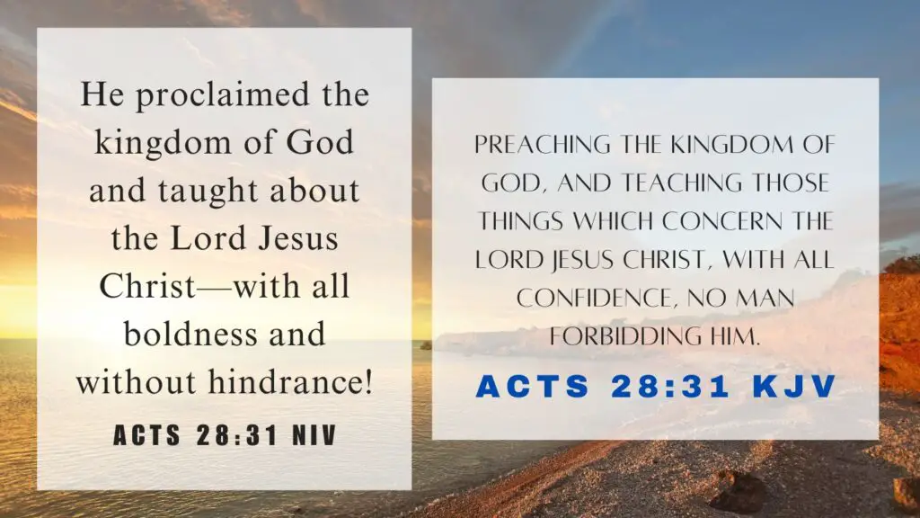 What does Acts 28:31 mean