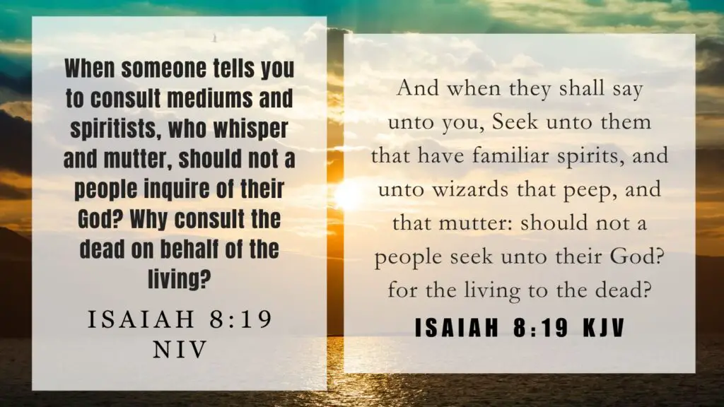 Verse of the Day KJV for September 4 2023 Monday - What does Isaiah 8:19 mean