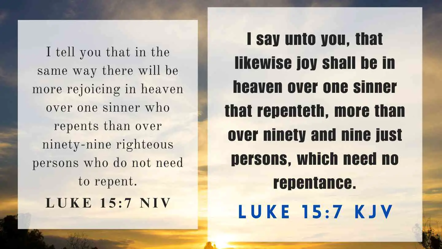 What does Luke 15:7 mean