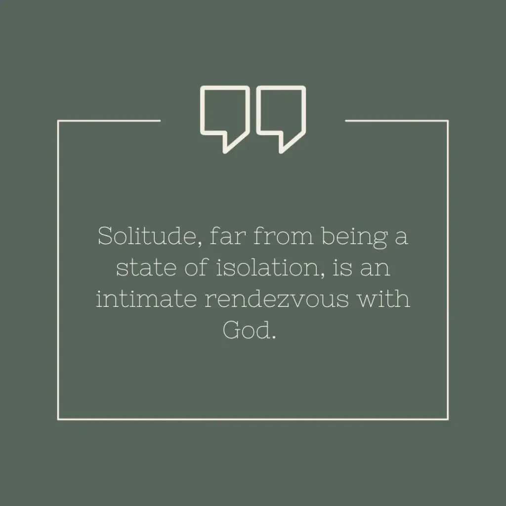 Prayer for solitude