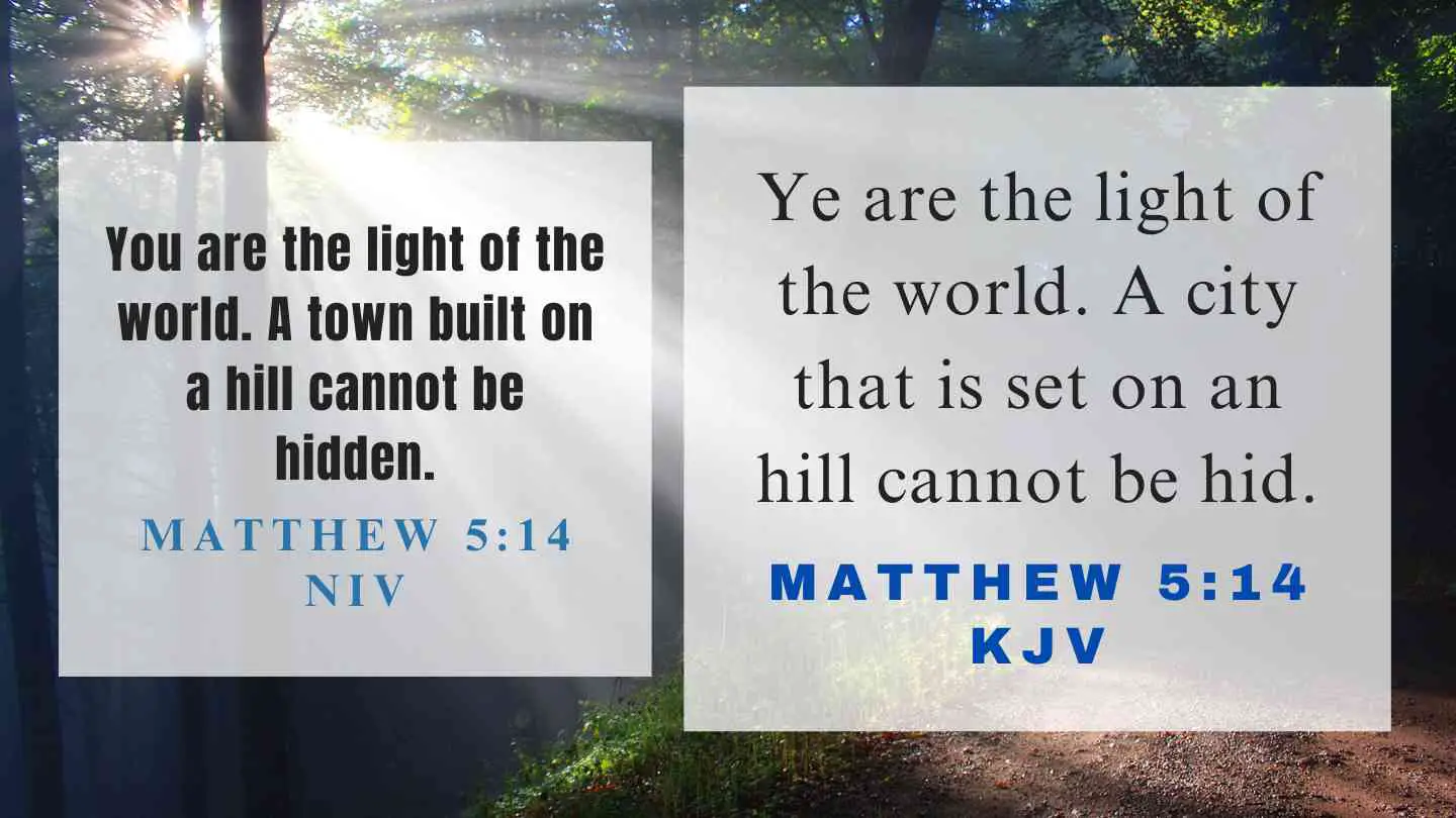 What does Matthew 5:14 KJV mean
