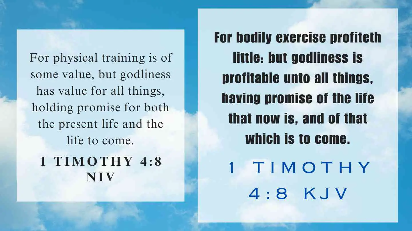 1 Timothy 4:8 KJV