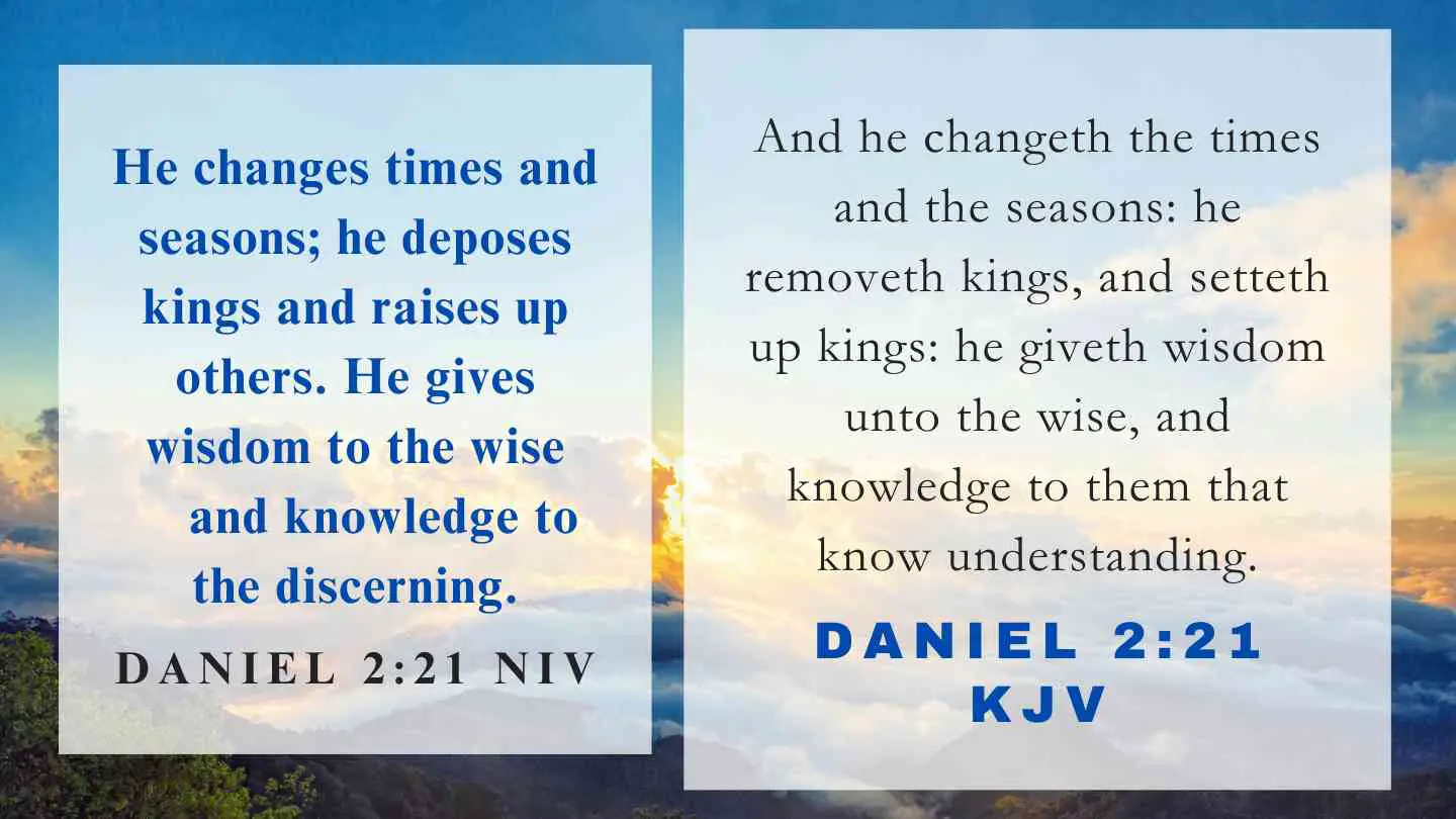 What does Daniel 2:21 mean