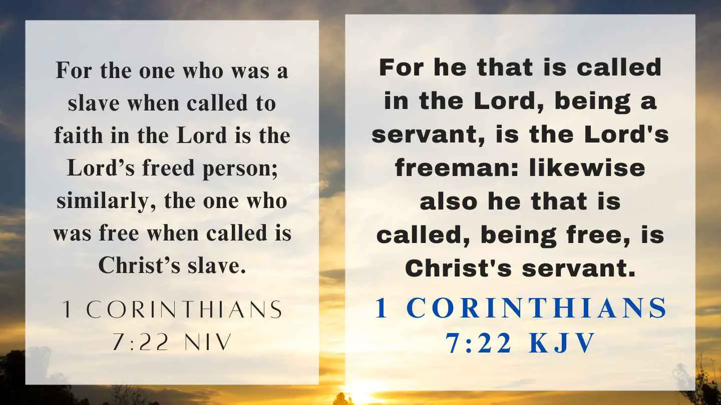 1 Corinthians 7:22 KJV