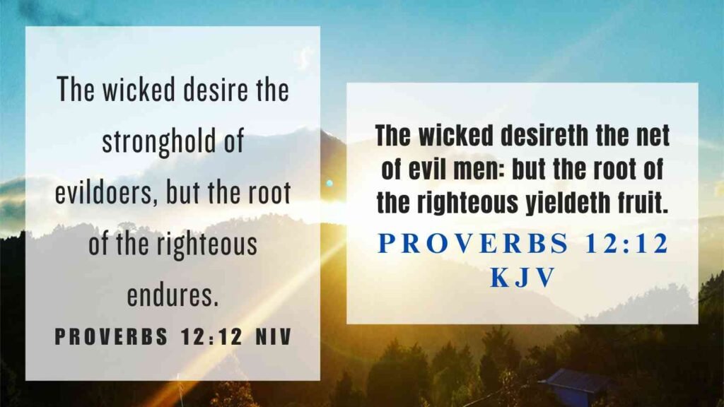 What Does Proverbs 12 12 Mean 