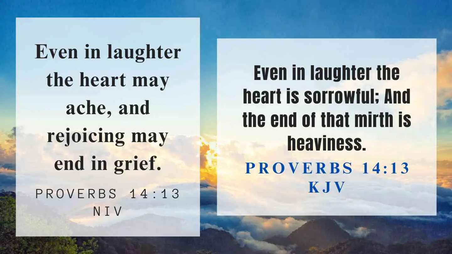 Proverbs 14:14 KJV and NIV