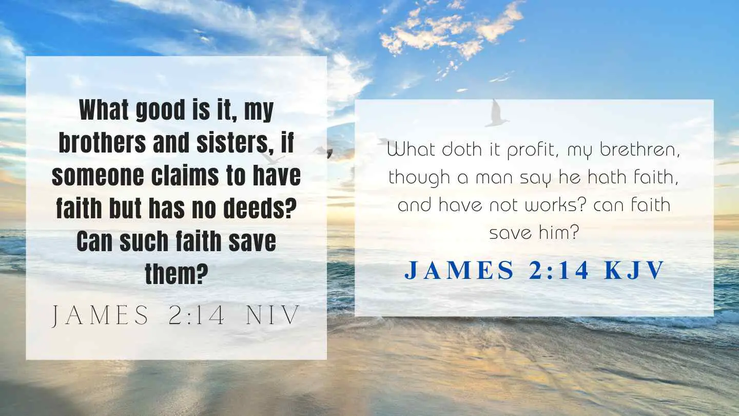 James 2:14 KJV and NIV
