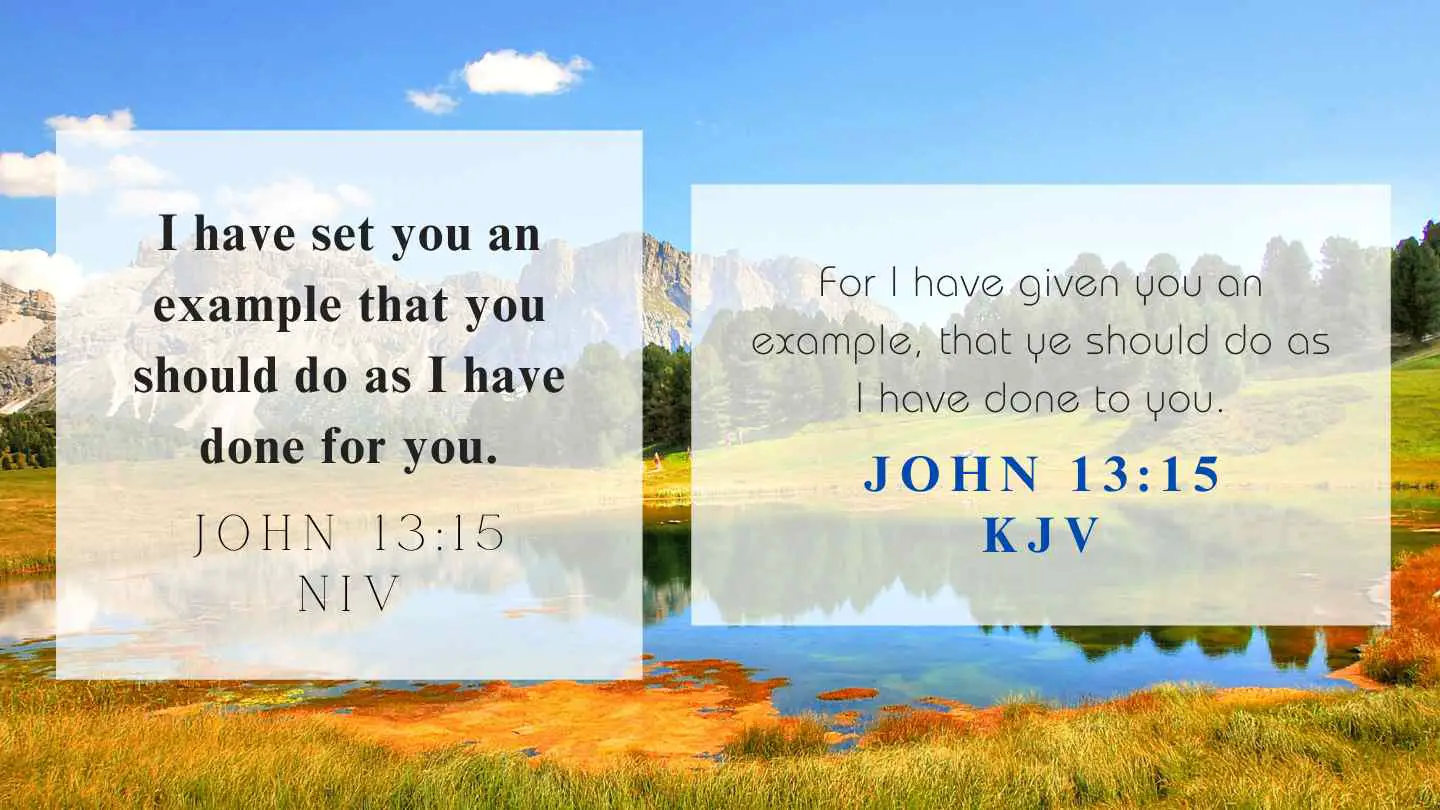 John 13:15 KJV and NIV