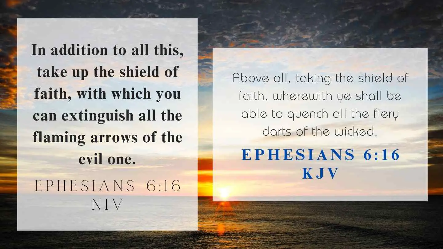 Ephesians 6:16 KJV and NIV