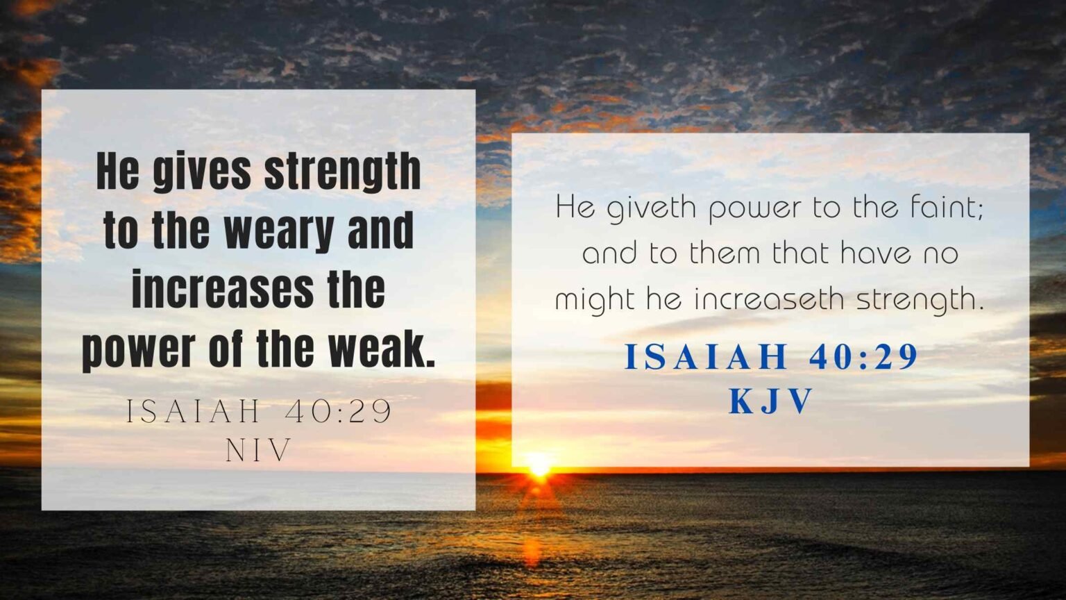 What does Isaiah 40:29 mean?
