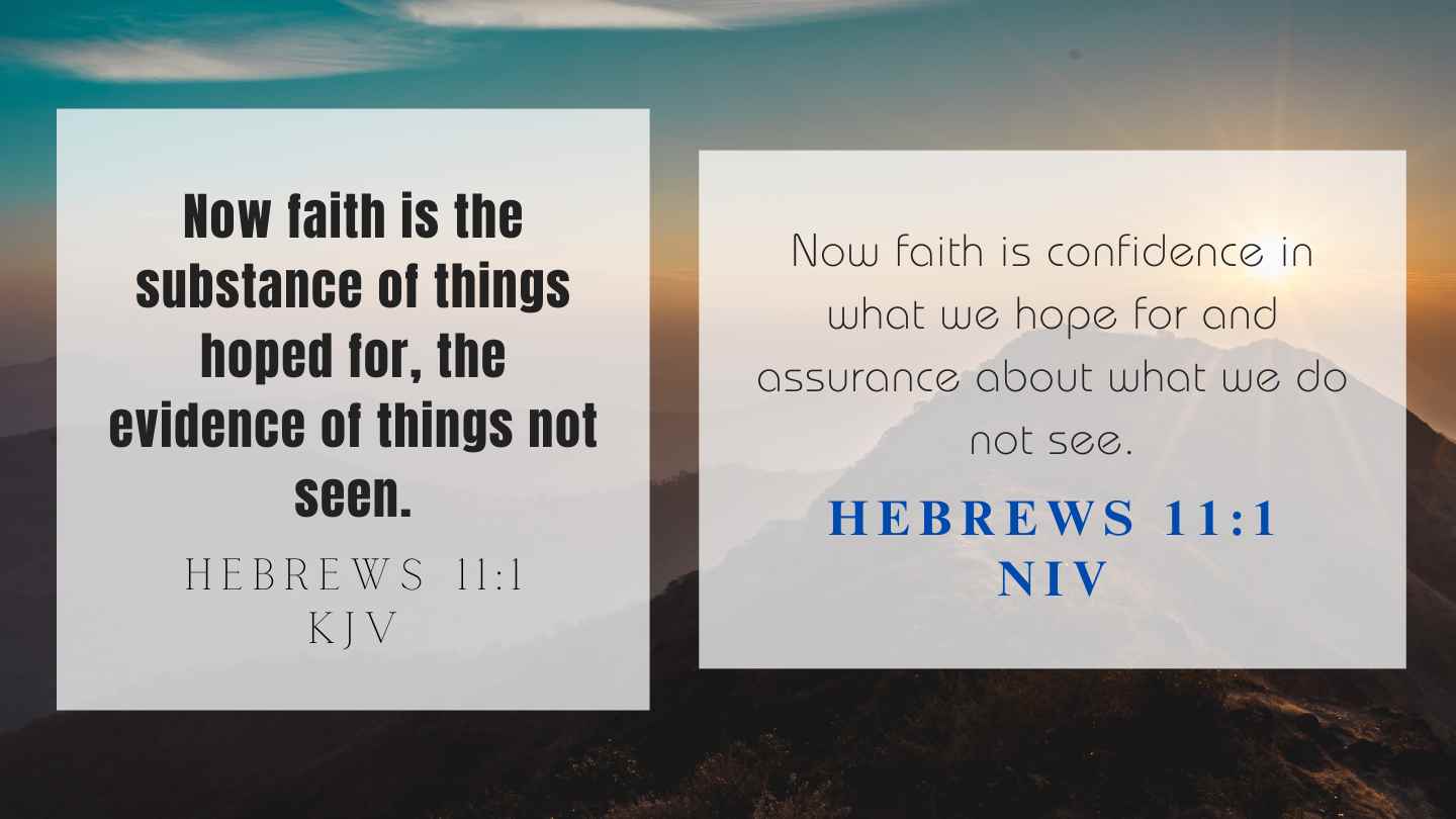 Verse today Hebrews 11:1 April 18 2024