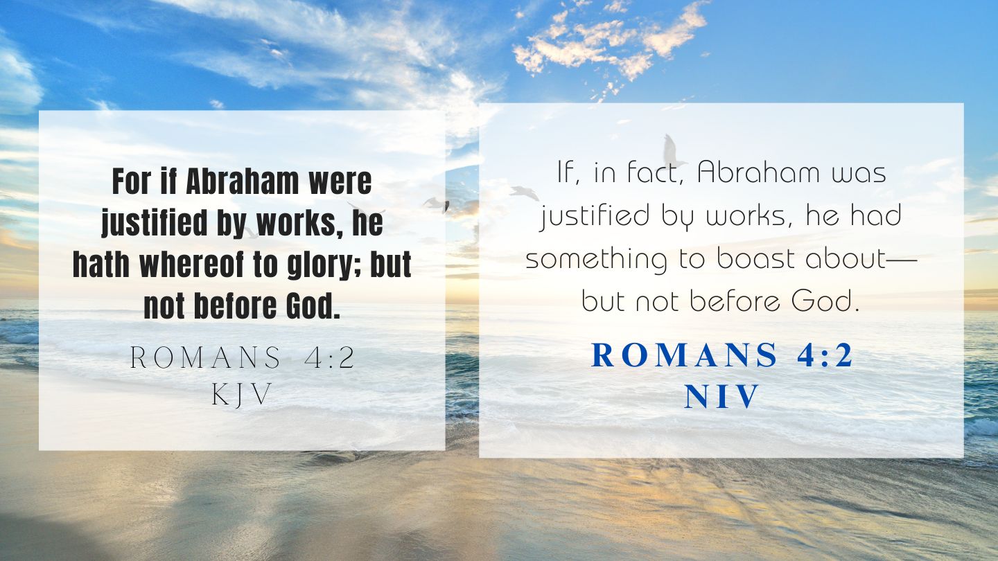 Verse today Romans 4:2 April 30 2024