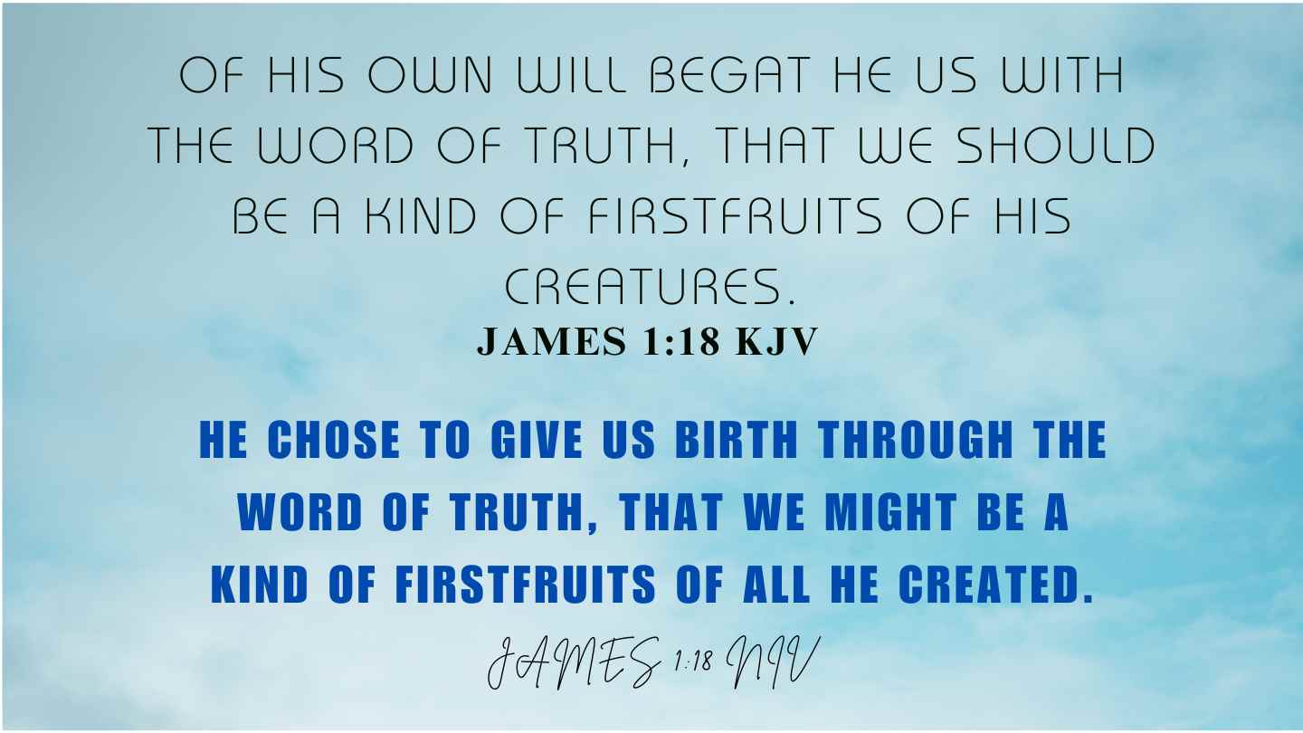 James 1:18 KJV