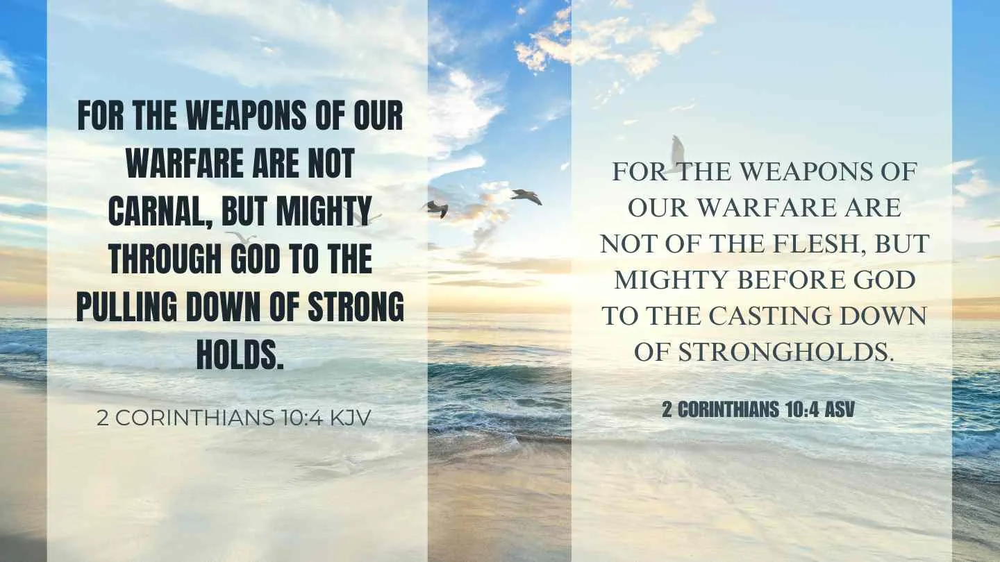 Verse today 2 Corinthians 10:4 May 21 2024