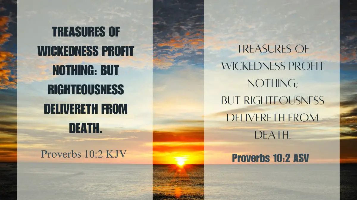 Proverbs 10 2 June 24th 2024 KJV