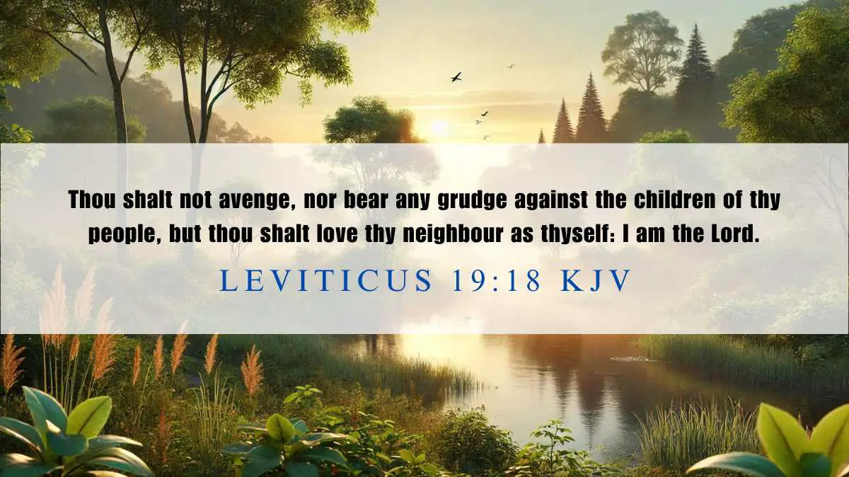 Leviticus 19:18 – Today’s Verse for July 27, 2024 Saturday