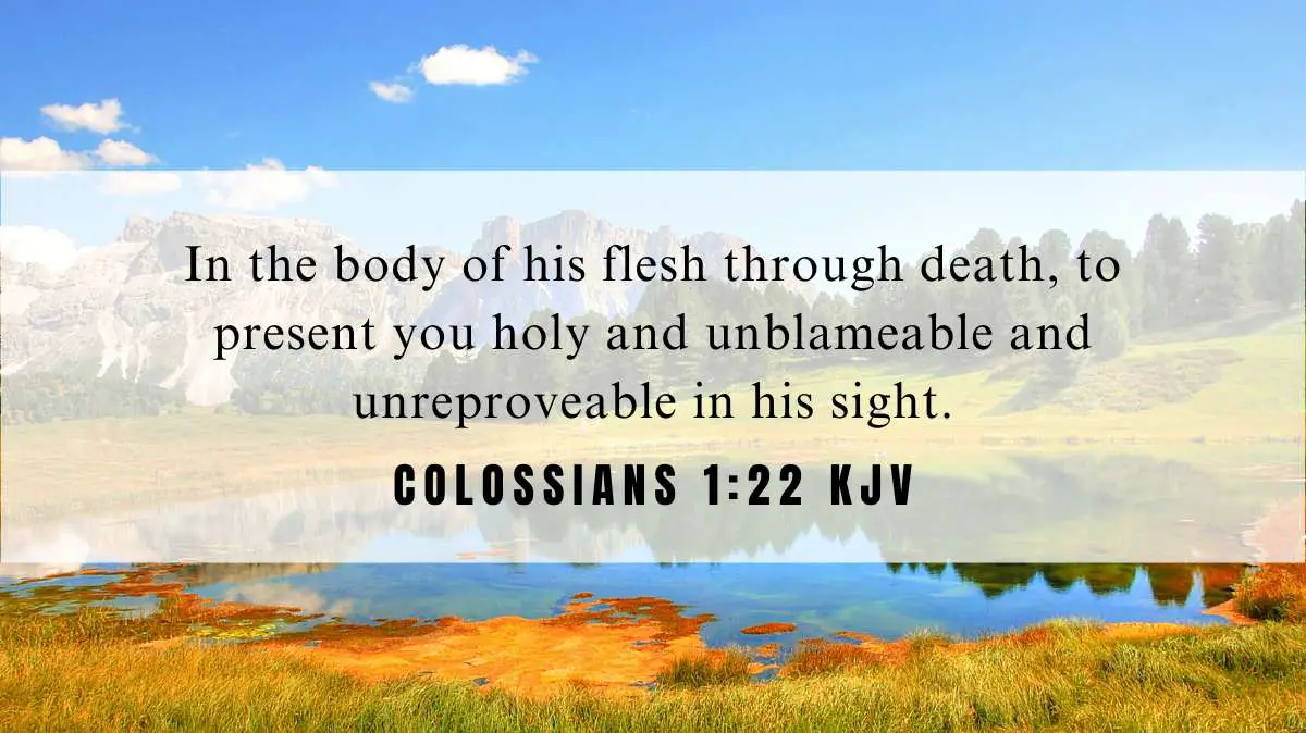 Powerful inspiration from Colossians 1:22 for September 4, 2024