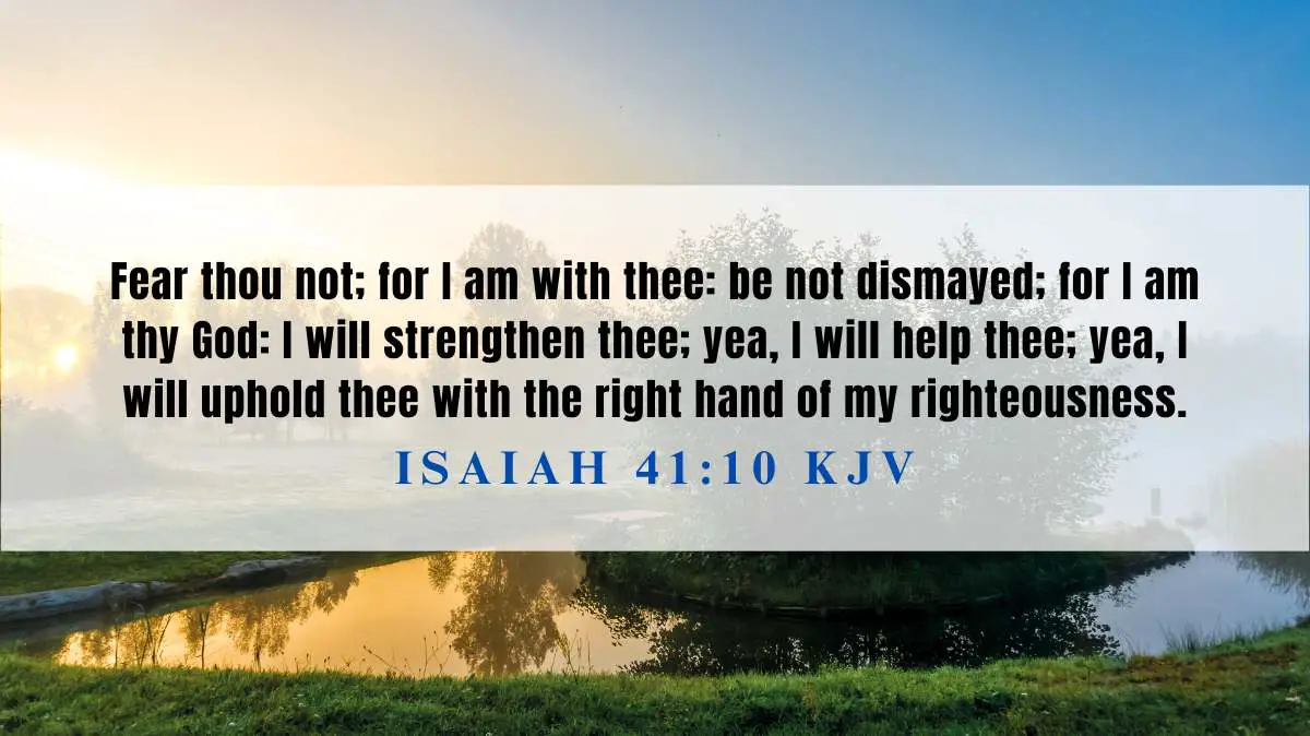 Powerful inspiration from Isaiah 41:10 for September 10, 2024