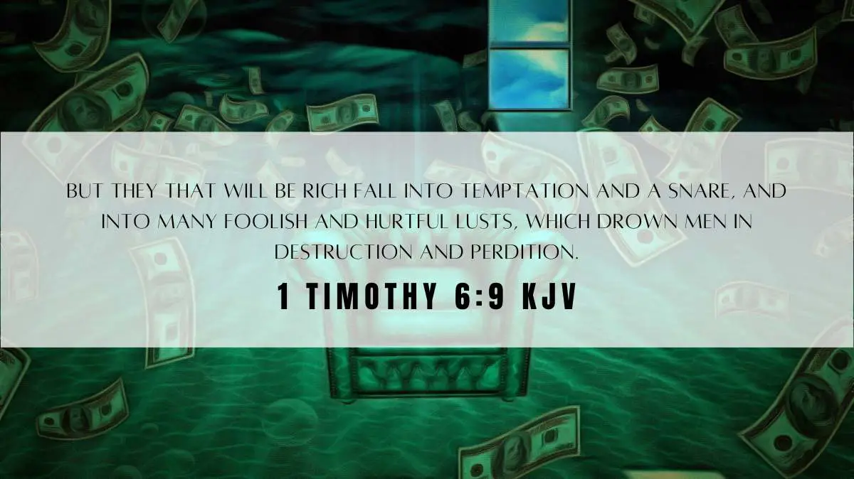 Powerful inspiration from 1 Timothy 6:9 for September 15, 2024