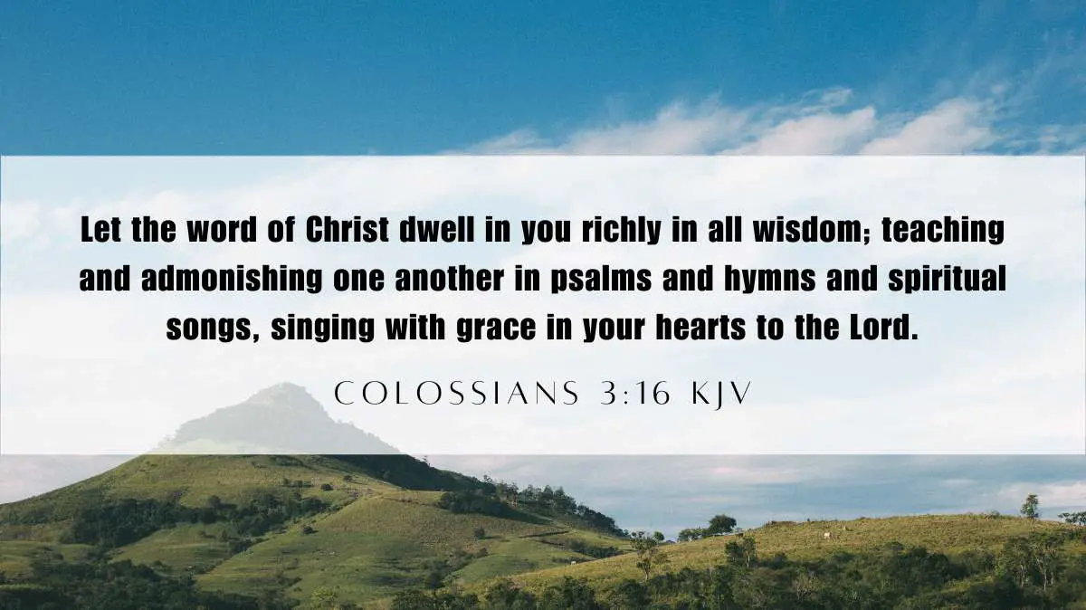 Powerful inspiration from Colossians 3:16 for September 27, 2024