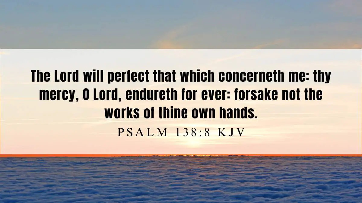 Powerful inspiration from Psalm 138:8 for September 30, 2024