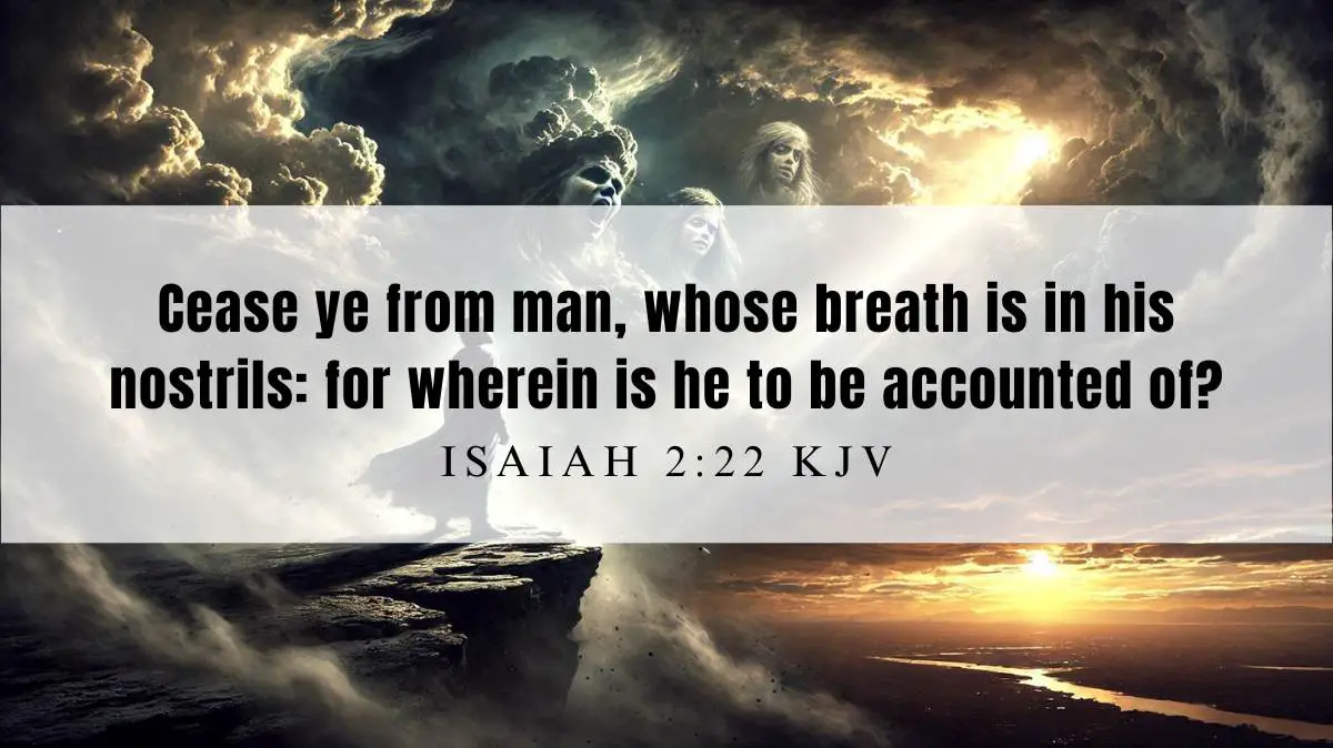 Powerful inspiration from Isaiah 2:22 for October 2, 2024