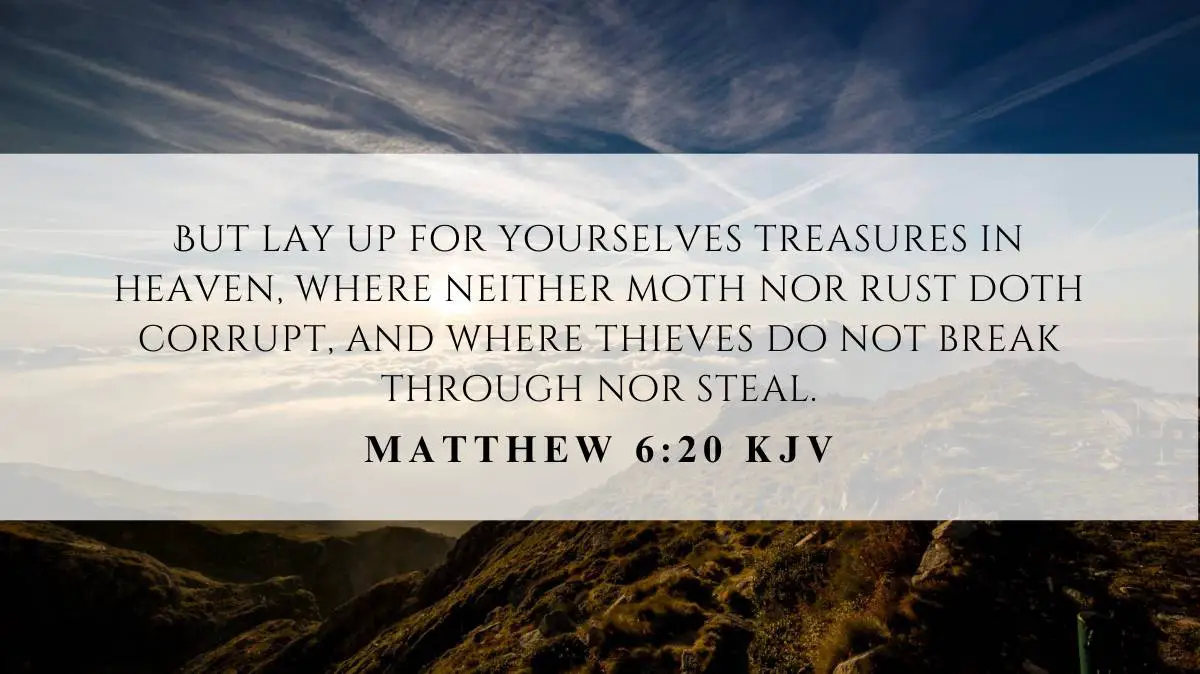 Powerful inspiration from Matthew 6:20 for November 11, 2024