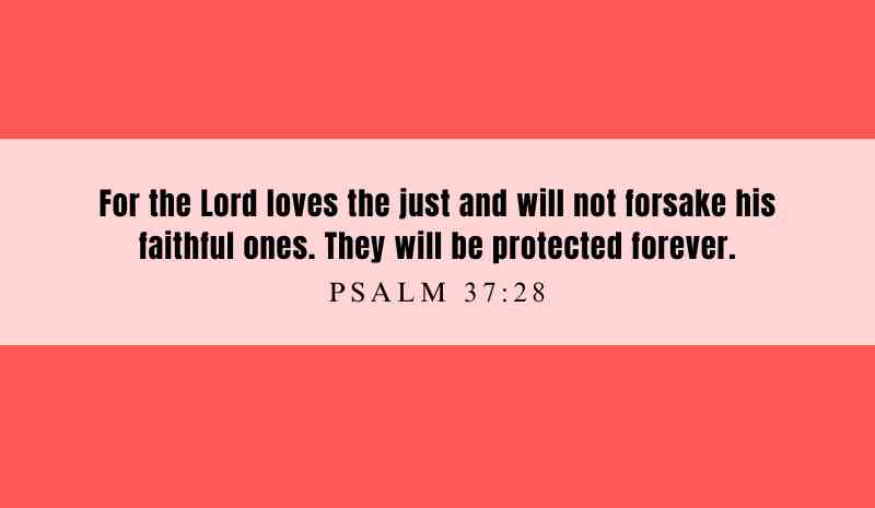 Powerful inspiration from Psalm 37:28 for November 27, 2024