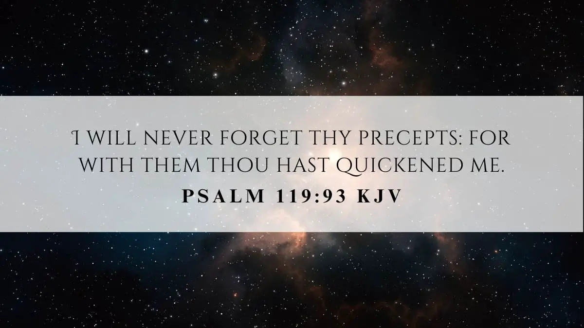 Powerful inspiration from Psalm 119:93 for November 2, 2024