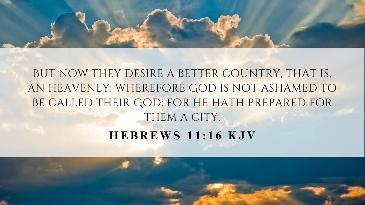 Powerful inspiration from Hebrews 11:16 for November 16, 2024