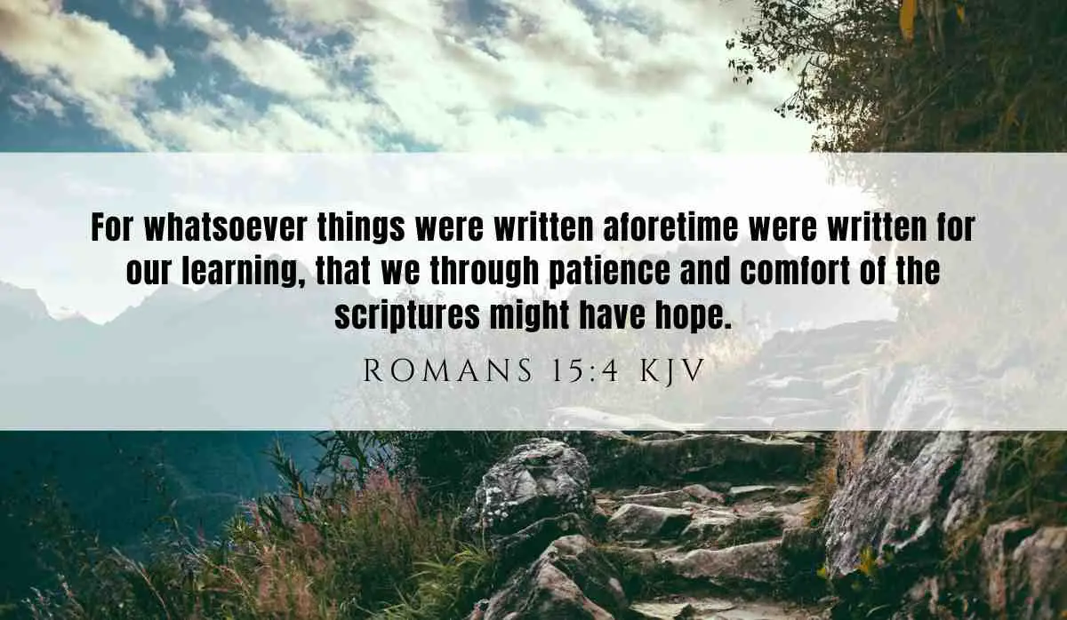 Powerful inspiration from Romans 15:4 for January 7, 2025