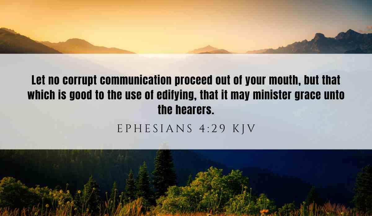 Powerful inspiration from Ephesians 4:29 for January 9, 2025