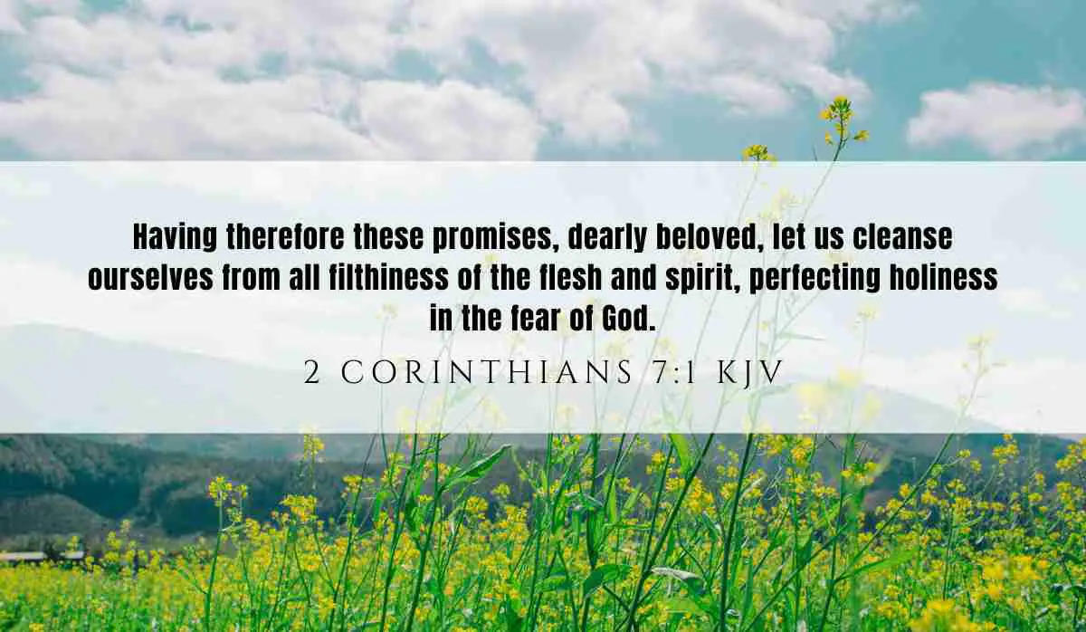 Powerful inspiration from 2 Corinthians 7:1 for January 22, 2025