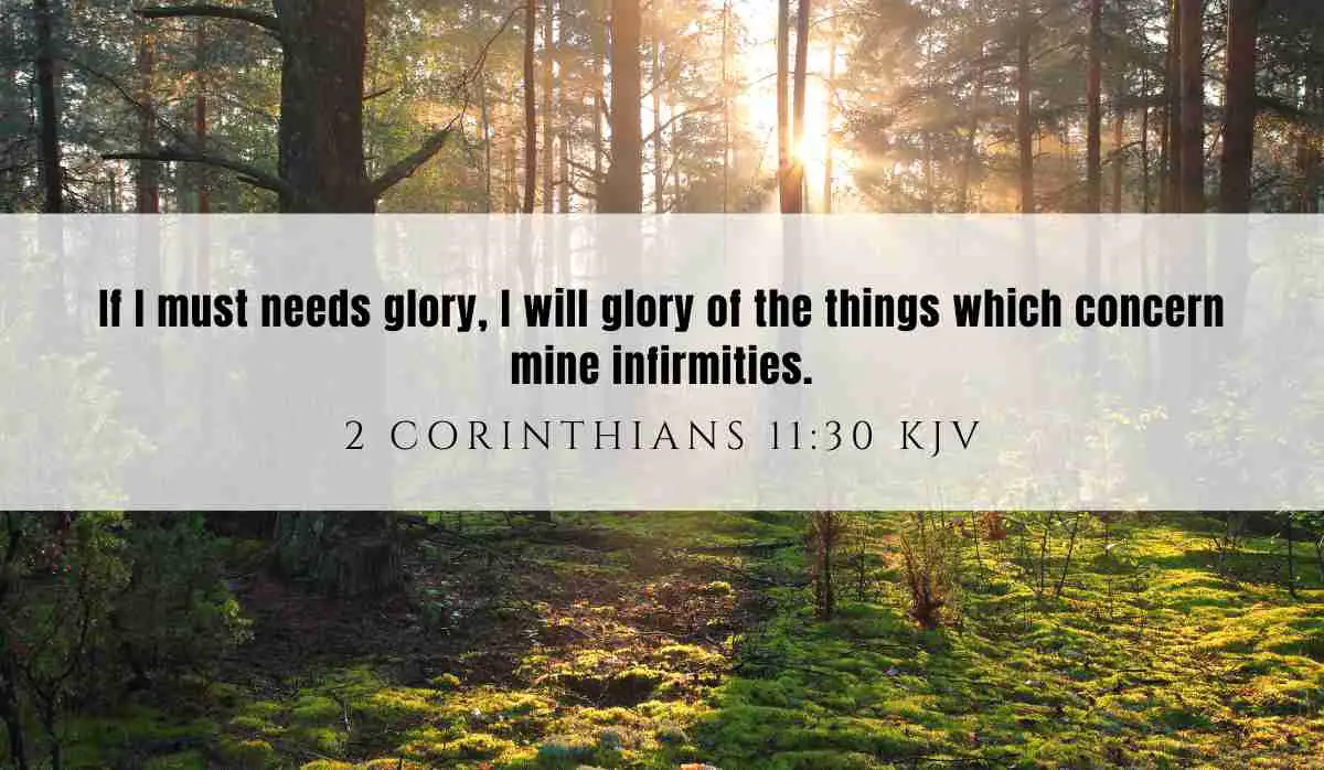 Powerful inspiration from 2 Corinthians 11:30 February 4, 2025