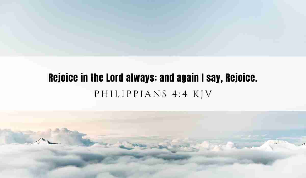 Powerful inspiration from Philippians 4:4 February 10th 2025