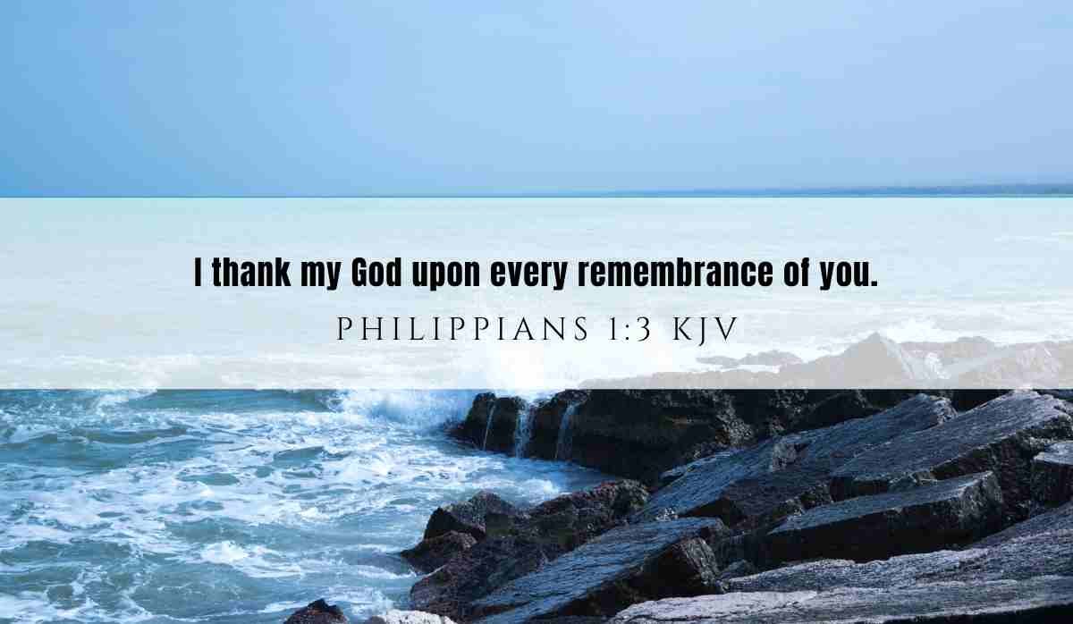 Powerful inspiration from Philippians 1:3 February 15th 2025